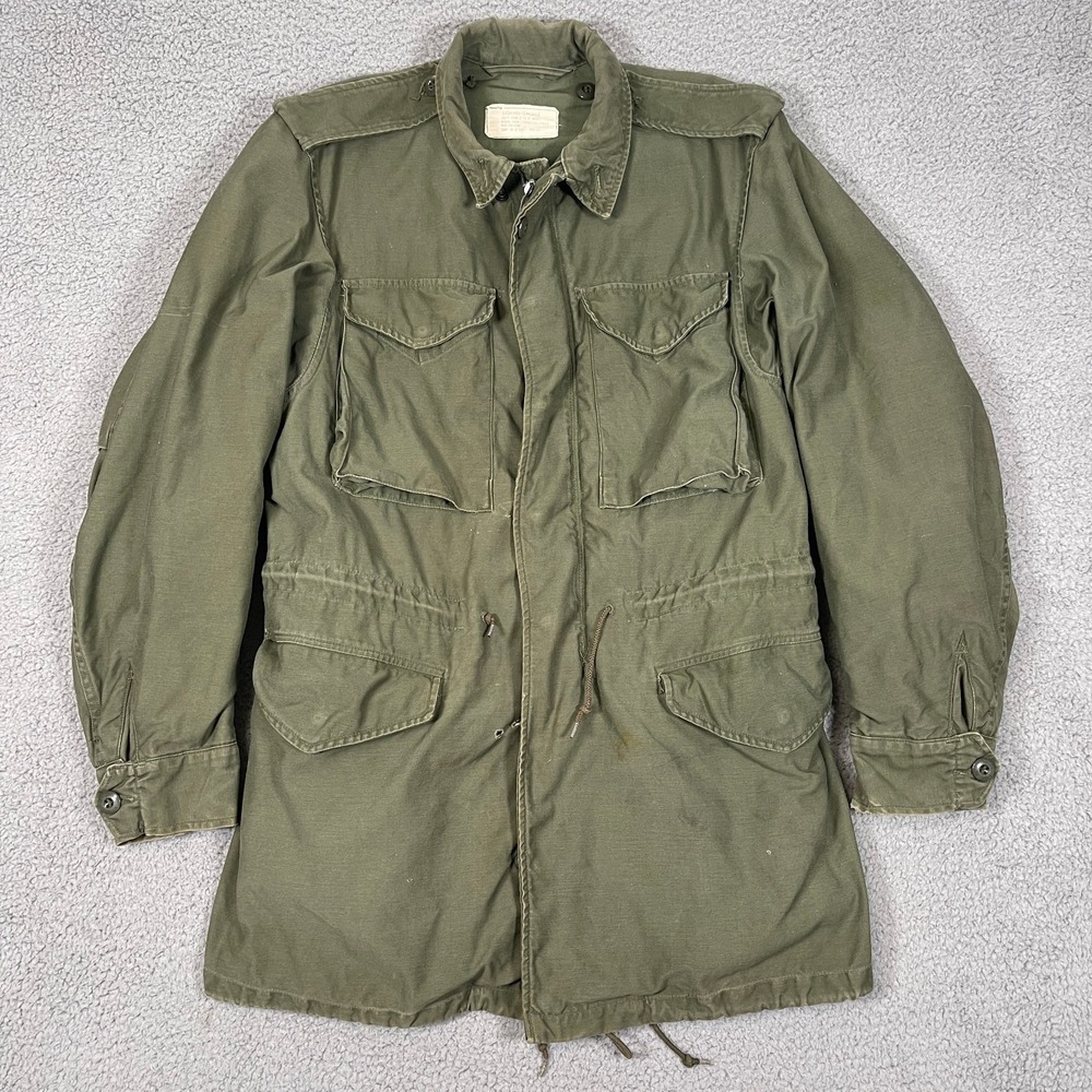 Vintage Military Field Coat M-1951 Jacket Mens Small Long 1964 Vietnam Era‎ 60s